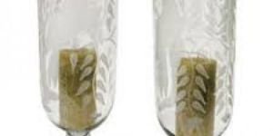 Glass Hurricane Lamps