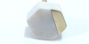 Marble and Brass Door Knob