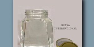 400ml Octagonal Crown Glass Jar
