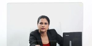 PORTABLE PROTECTIVE DESK SHIELD