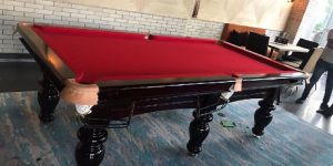 MAA JANKI Billiard Pool Table in Red Color with Accessories