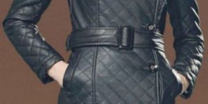 Ladies Leather Long Coat