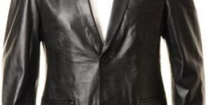 Mens Leather Blazer