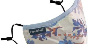 Pure&Safe 5 Layered Reusable Designer Anti Pollution N95 Face Mask with Activated Carbon Filter