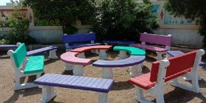 Cement Garden Bench Set