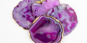 Pink Indian Agate Tea Coaster