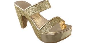 Golden Party Wear Heels