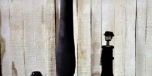 Sunburn Finish Wooden Floor Lamp