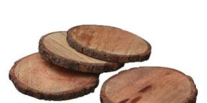 Wooden Round Coaster Set
