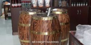 Wooden Barrels for Super Market