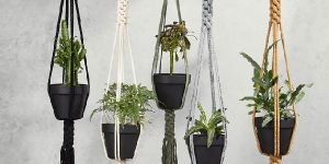 Handmade Colorful Macrame Planters