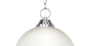 White Glass Hanging Light