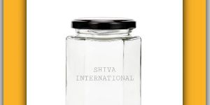 400ml Hexagon Glass Jar