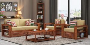 Modern Wooden Sofa Set