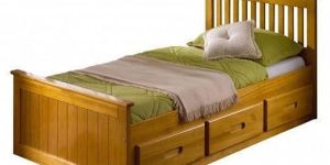 Wooden Single Bed