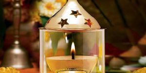 Glass Akhand Diya