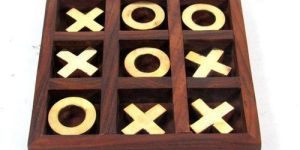 Wooden Tic Tac Toe Game
