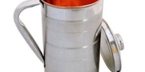 Plain Steel Copper Jug