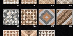 300x300 MM Punch Digital Vitrified Parking Tiles