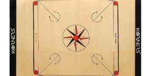Korners Matte Finish Cut Pocket Carrom Board (32 Inches)