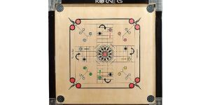 Korners Round Pocket Carrom with Ludo Board (26 Inches)