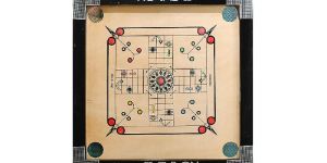 Korners Round Pocket Carrom with Ludo Board (20 Inches)