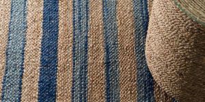 Jute Woven Striped Rugs