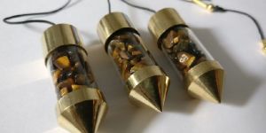 Tiger Eye Bottle Pendulums
