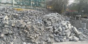 Broken AAC Block Rubble