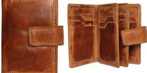 Vegetable Tanned Leather Mens Wallet
