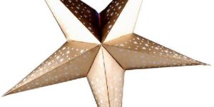 White Paper with Gold Printing Star