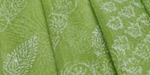 Kota Doria Hand Block Printed Saree