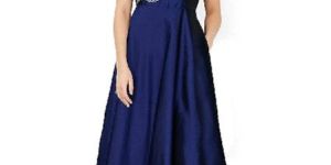 Silk Embroidered Gown