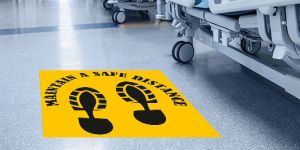 Social Distancing Floor Stickers