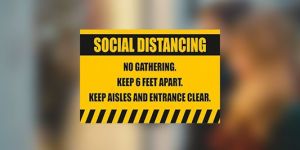 Social Distancing Window Decals