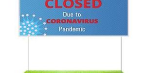 Temporary Hours Yard Signs