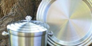 Skyra Wilcox Brushed Stainless Steel Round Bar Tray 15in