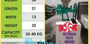 Idli, Dosha Paste Making Machine