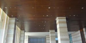 Wooden Finish False Ceiling