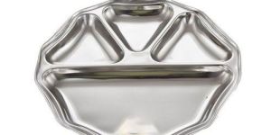 Stainless Steel Rimzim Meal Plate