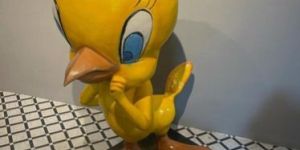 Tweety Bird Cartoon Sculpture