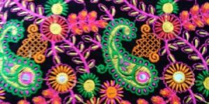 Multicolor Embroidery Fabric