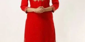 Red Kurti with Palazzo
