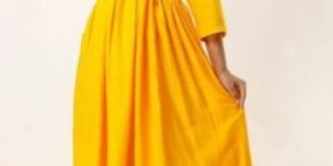 Yellow Anarkali Kurti