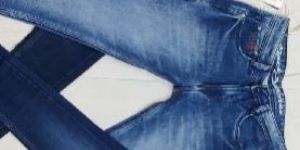 Branded slim-fit denim jeans for men