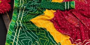 Printed Bandhani Sarees