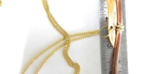 Antique Brass Whistle with Chain