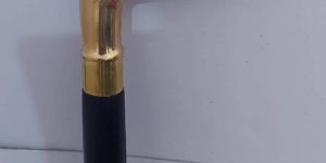 Golden Eagle Head Brass and Wooden Cane Walking Stick