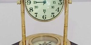 Nautical Vintage Brass Table Clock