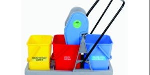 Triple Mop Wringer Trolley